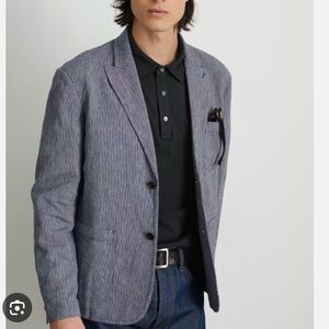 Alex Mill Blue Striped Men's Jacket